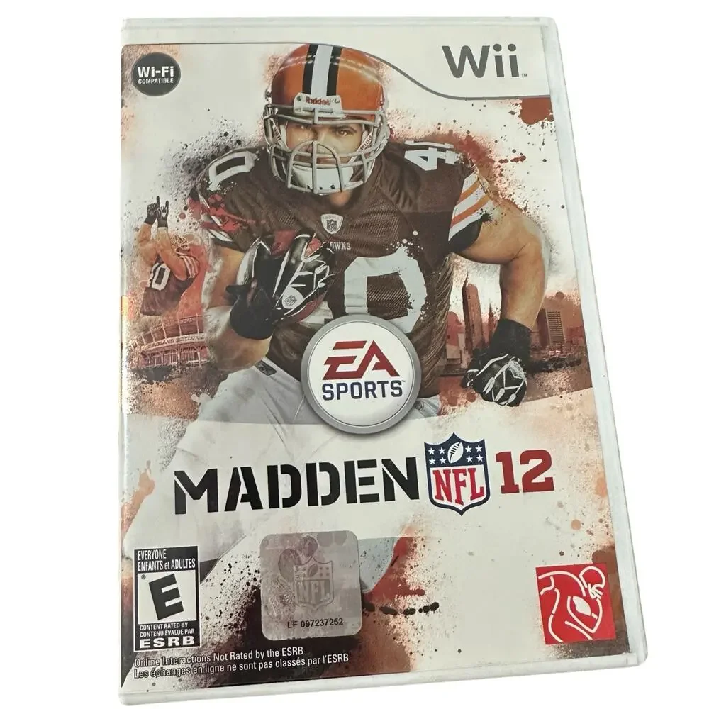 Madden NFL 12 Nintendo Wii Complete with Manual Untested Sport Football Gaming